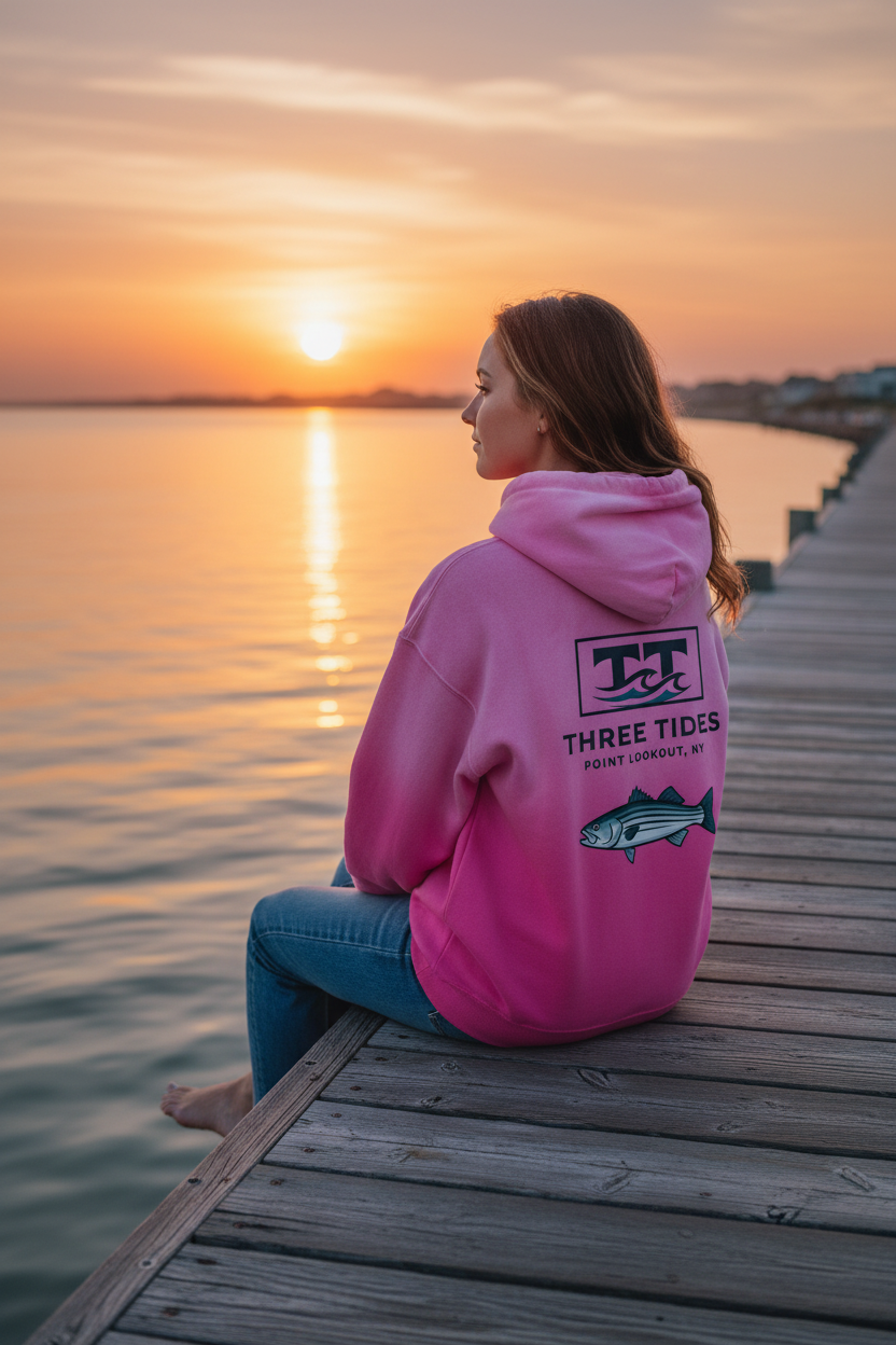 Three Tides Heavyweight Sunfade Oversized Hoodie