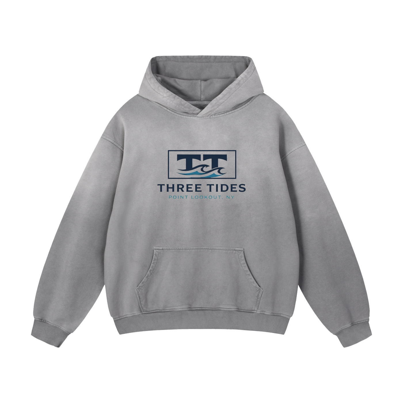 Three Tides Heavyweight Sunfade Oversized Hoodie