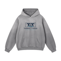Three Tides Heavyweight Sunfade Oversized Hoodie