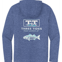 Sport-Tek Long Sleeve Hoodie striped bass edition