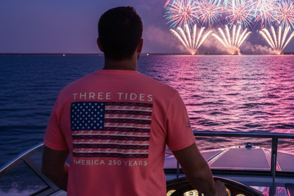Three Tides Celebrates America 250 T-Shirt